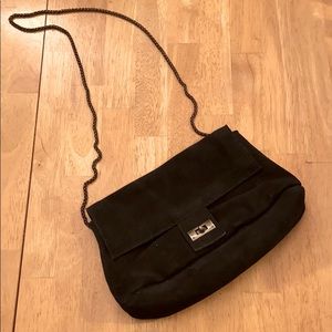 NWOT Free People Suede Black Purse